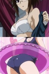 「めだかボックス」第7話でもがなの着替え＆不知火のロリスク水