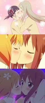 百合アニメ「桜Trick」第2話も2組のカップルがキスしまくり