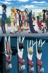 「じょしらく」第4話でバニー姿。いろんなアニメキャラのコスプレも