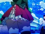 アニメ「K」第5話はスカートの下から見えるパンチラあり