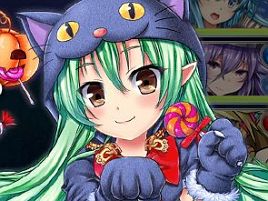 黒猫ロトアとパンプキン紅葉。QoWのハロウィンが始まる