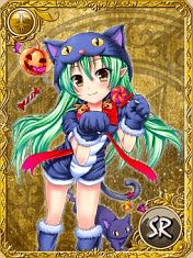 黒猫ロトアとパンプキン紅葉。QoWのハロウィンが始まる